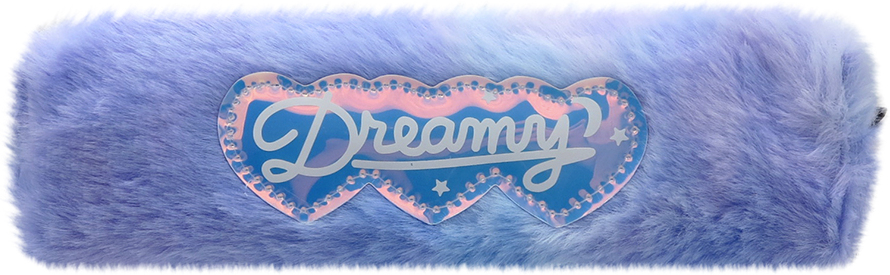 Пенал прямоугольный плюшевый Dreamy сиреневый, арт. MM09299