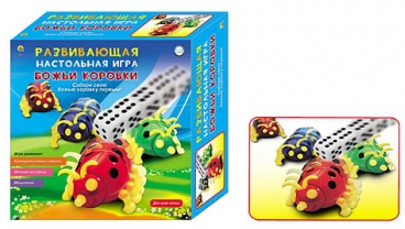 Развивающая настольная игра Божьи коровки, арт. Ин-3110