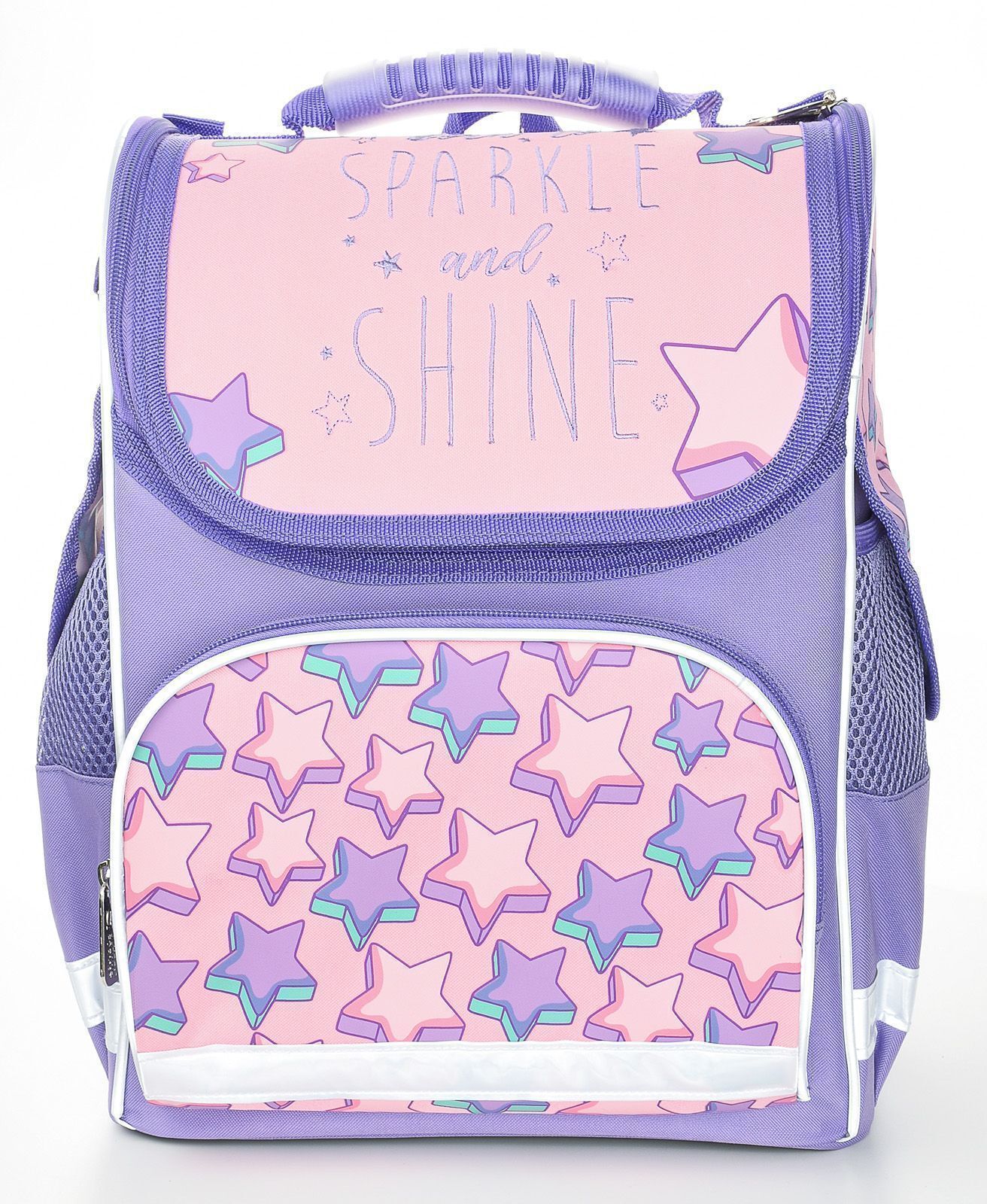 Рюкзак Schoolformat Shine bright, модель BASIC, жесткий каркас, односекционный, 17 л, для девочек, арт. РЮКЖК-ШБР