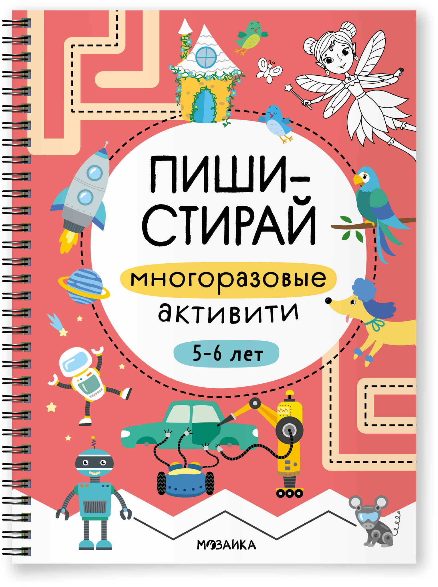 Многоразовые активити. 5–6 лет (Пиши-стирай)
