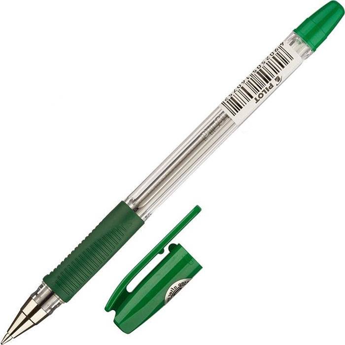 Ручка шариковая BPS, зеленая, 0,7мм, грип, арт. BPS-GP-F-G