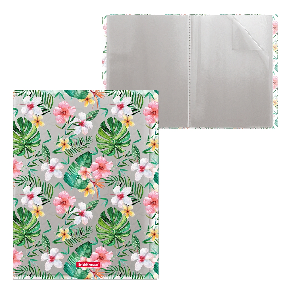 Папка файловая пластиковая Tropical Nature, c 30 карманами, A4, арт. 49321