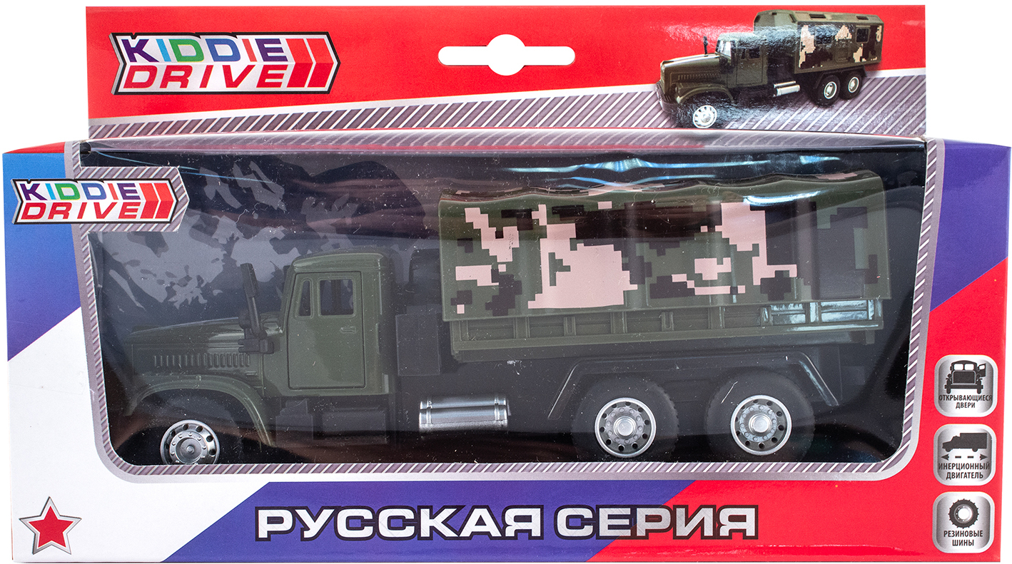 Инерционный военный грузовик (серый), арт. 1601714_2