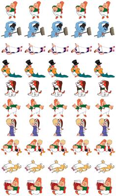 НМ2-12302 Набор для поощрения на самоклеящейся бумаге Герои мультфильма Малыш и Карлсон