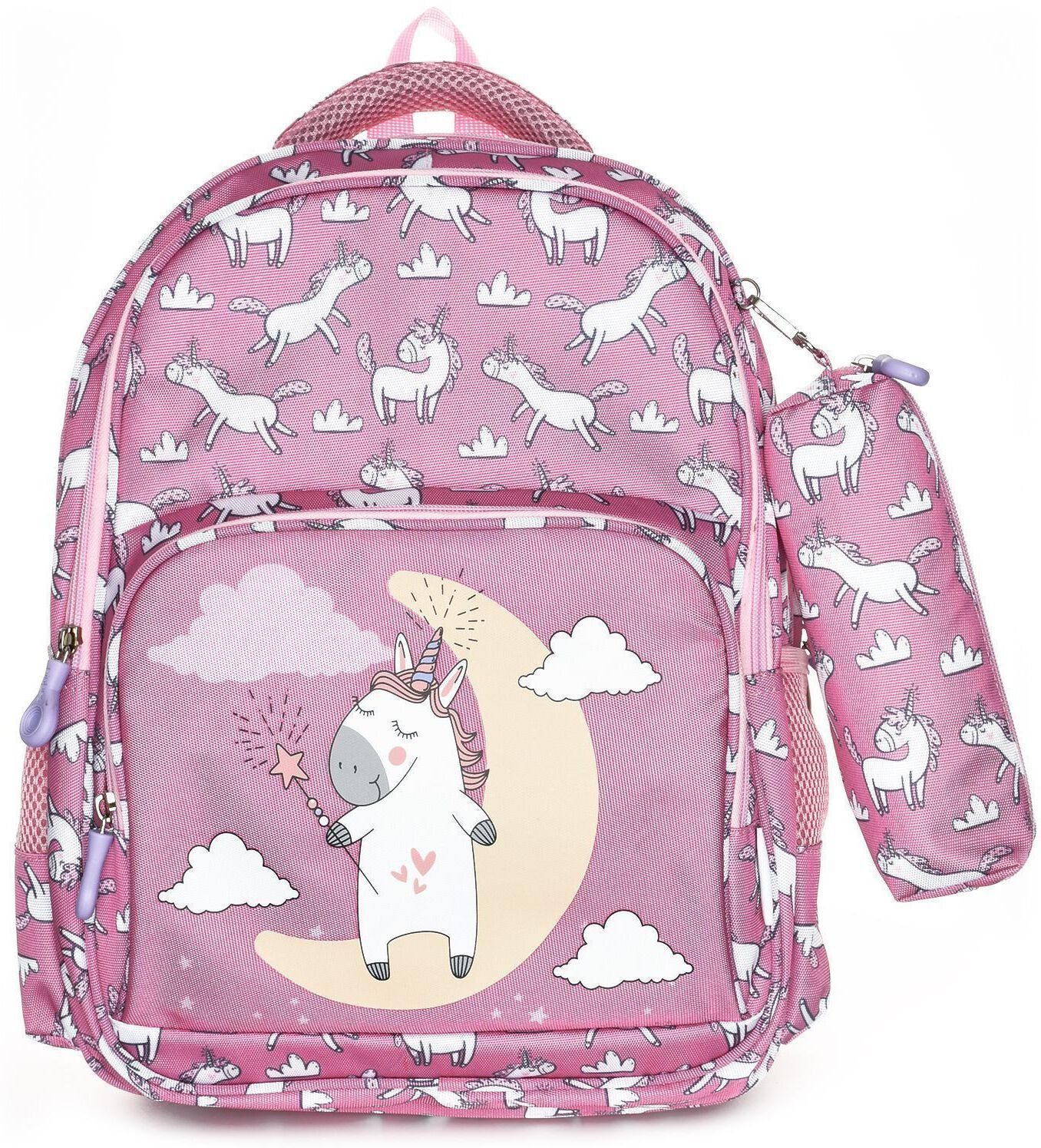 Рюкзак мягкий Schoolformat Little unicorn, модель SOFT 2+, мягкий каркас, двухсекционный, 17 л, для девочек, арт. РЮКМ2П-ЛЛЮ