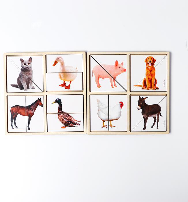 Дидактические игры и материалы. Картинки-половинки Домашние животные, арт. 5698313