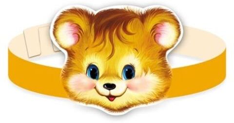 Маска-ободок. Медвежонок