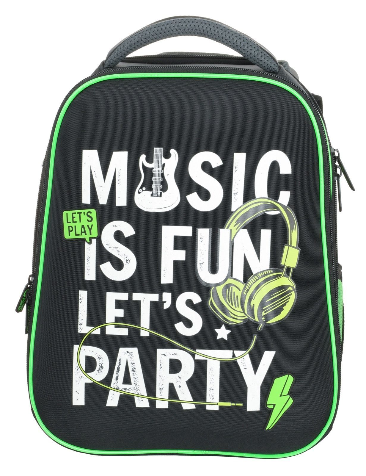 Рюкзак Schoolformat Music, модель ERGONOMIC 3А4, жесткий каркас, трехсекционный, 17 л, для мальчиков, арт. РЮКЖК3А4-МЗИ