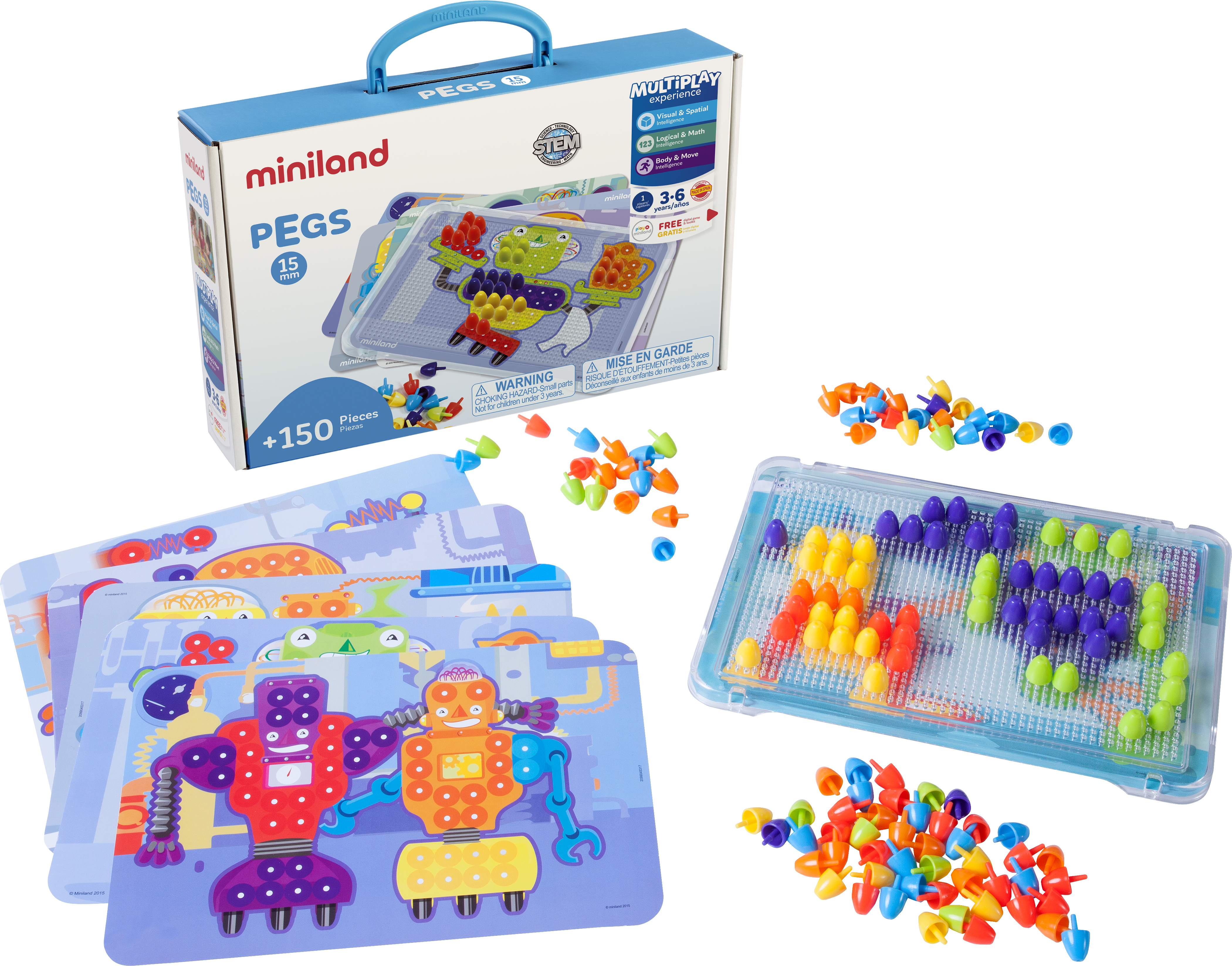 45317 МОЗАИКА PEGS 15 ММ В ЧЕМОДАНЧИКЕ