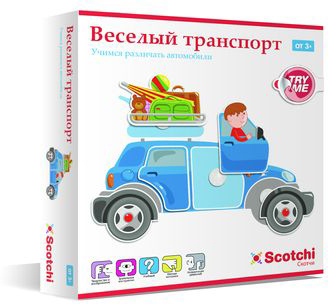 Игра настольная развивающая &quot;Веселый транспорт&quot; (20017)