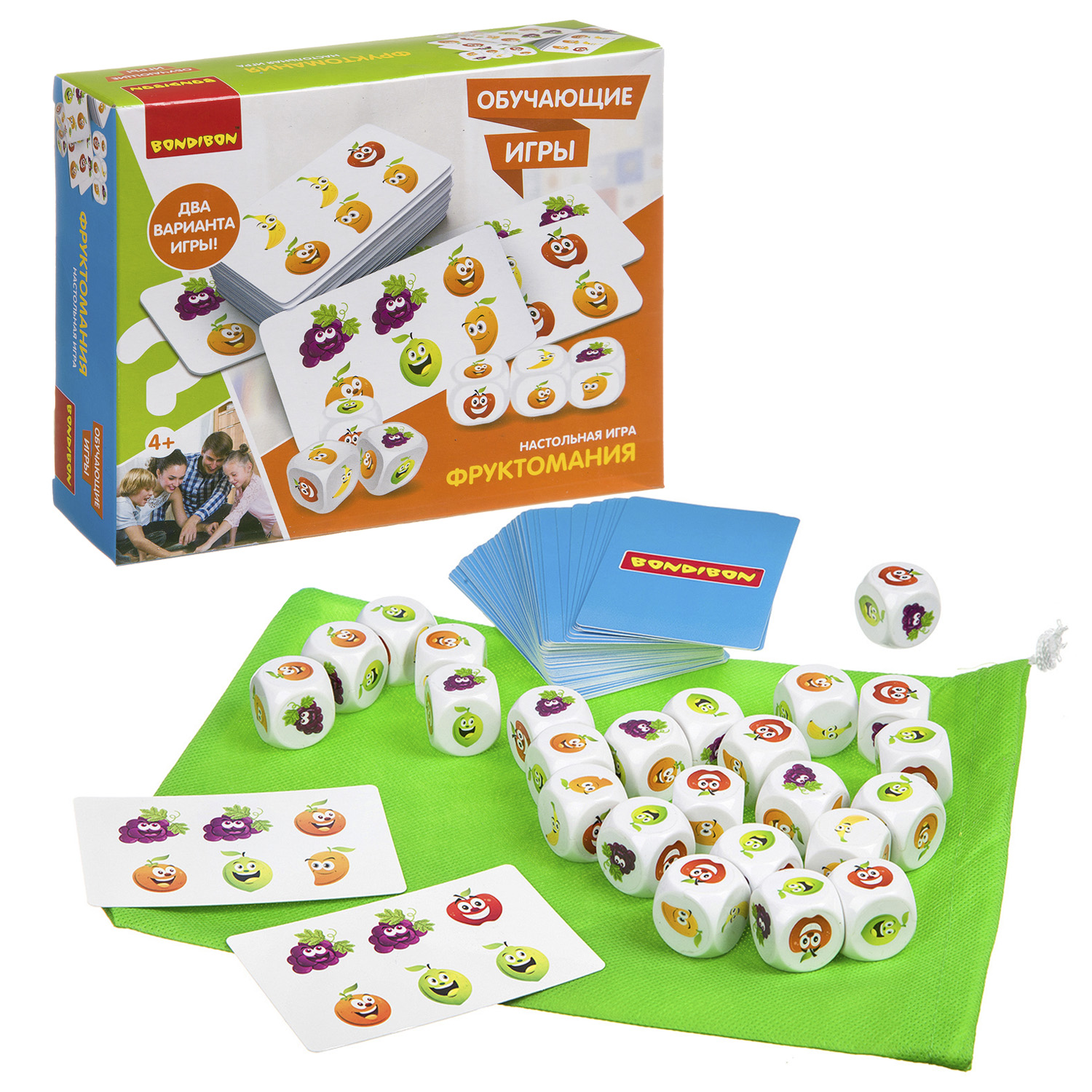 Обучающая настольная игра &quot;ФРУКТОМАНИЯ&quot; Bondibon, арт. ВВ3447