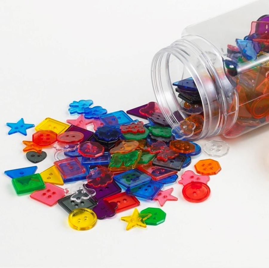 Материал счетный Пуговицы малые прозрачные, арт. 13822J