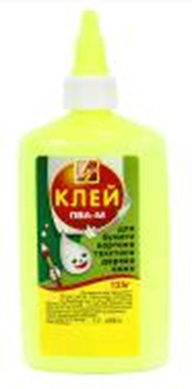 Луч Клей ПВА 125 гр. в цветном флаконе