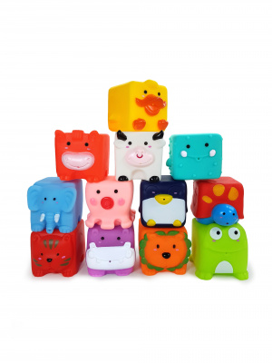 Игрушка для ванной &quot;Забавные кубики&quot; 12 шт YATOYA