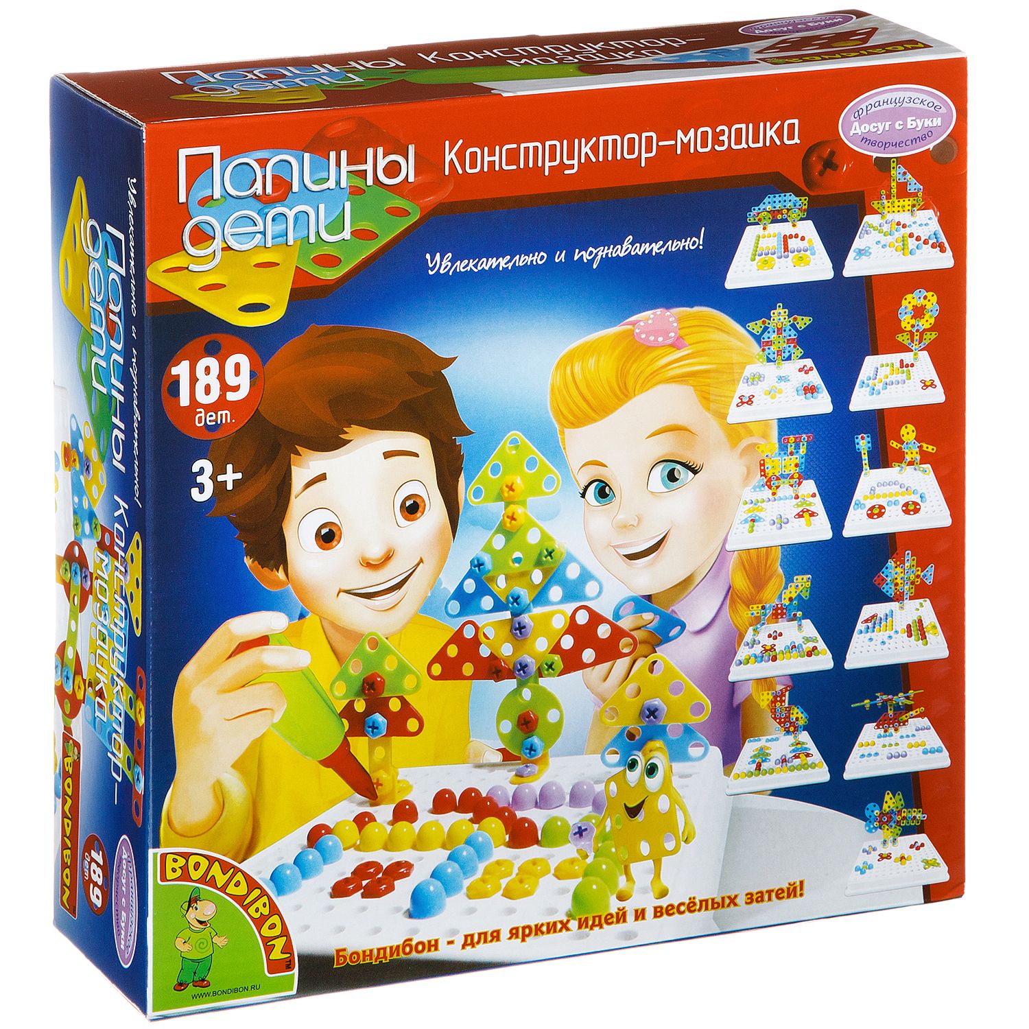 Конструктор-мозаика 189 дет.,Воndibon, серия Папины дети, арт. ВВ2093