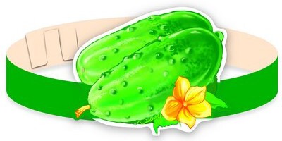 Маска-ободок. Огурец