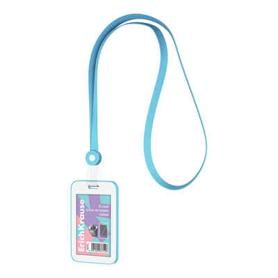 Бейдж вертикальный с силиконовой лентой Pastel книжка, размер вставки 54х85 мм, голубой, арт. 63751, производитель ErichKrause® (Эрих Краузе), ISBN 404-1-48563-751-6№ 1