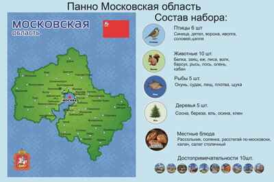 Родной край/республика/область. Московская область, арт. LIP1512, производитель Веселые липучки LIP-LIP, ISBN 462-0-44696-459-7 № 1