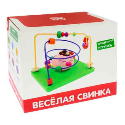 Лабиринт с игрушкой Веселая свинка, арт. РДИ-Д1026а, производитель АНДАНТЕ, ISBN 466-5-27282-785-2№ 2