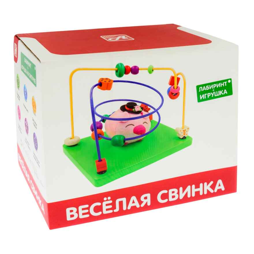Лабиринт с игрушкой Веселая свинка, арт. РДИ-Д1026а, производитель АНДАНТЕ, ISBN 466-5-27282-785-2, № 2