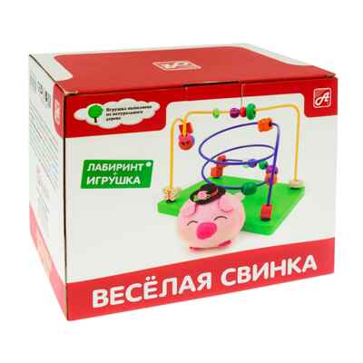 Лабиринт с игрушкой Веселая свинка, арт. РДИ-Д1026а, производитель АНДАНТЕ, ISBN 466-5-27282-785-2№ 4