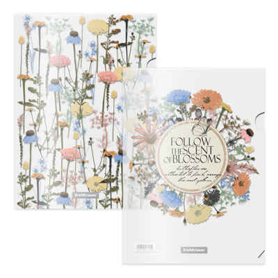 Набор из 4 папок-уголков пластиковых Wild Flowers, А4, ассорти, арт. 55105, производитель ErichKrause® (Эрих Краузе), ISBN 465-0-18455-105-6№ 1