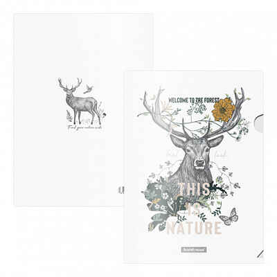 Набор из 4 папок-уголков пластиковых Natural Life, A4, ассорти, арт. 54040, производитель ErichKrause® (Эрих Краузе), ISBN 465-0-18454-040-1№ 2