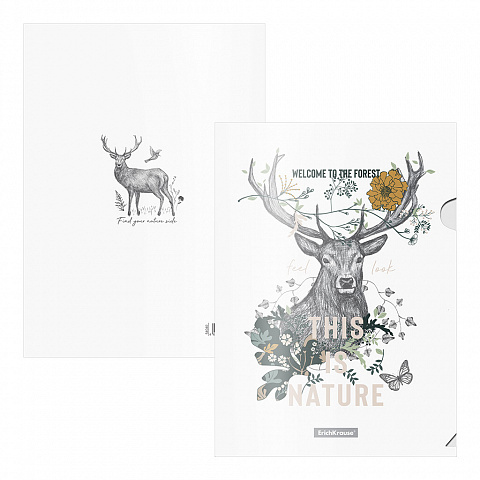 Набор из 4 папок-уголков пластиковых Natural Life, A4, ассорти, арт. 54040, производитель ErichKrause® (Эрих Краузе), ISBN 465-0-18454-040-1, № 2