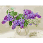 Картина по номерам с цв. схемой на холсте (30х40) Бузин. Ветка сирени (23 цвета), арт. KK0656, производитель СильверТойз, ISBN 692-0-14088-429-9, № 2