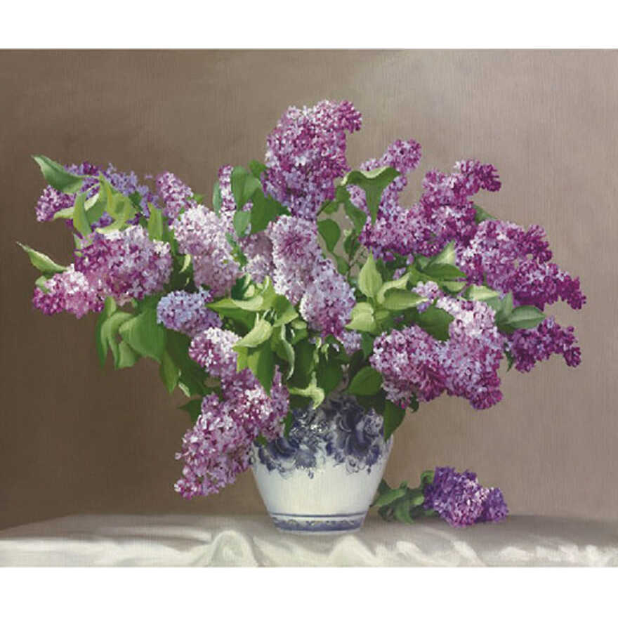 Картина по номерам (40х50) Бузин. Сирень (25 цветов), арт. KH0613, производитель СильверТойз, ISBN 692-0-14088-272-1, № 2