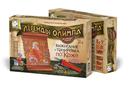 Прибор для выжигания по коже «Легенды олимпа.Владыка морей», производитель Фантазёр, ISBN 465-0-05790-932-8, № 1