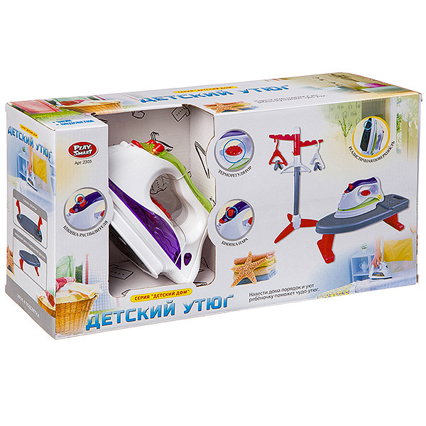 Игровой детский утюг с гладильной доской, Play Smart, арт.2303, производитель Play Smart (Плэй Смарт), ISBN 460-2-01041-290-1, № 1