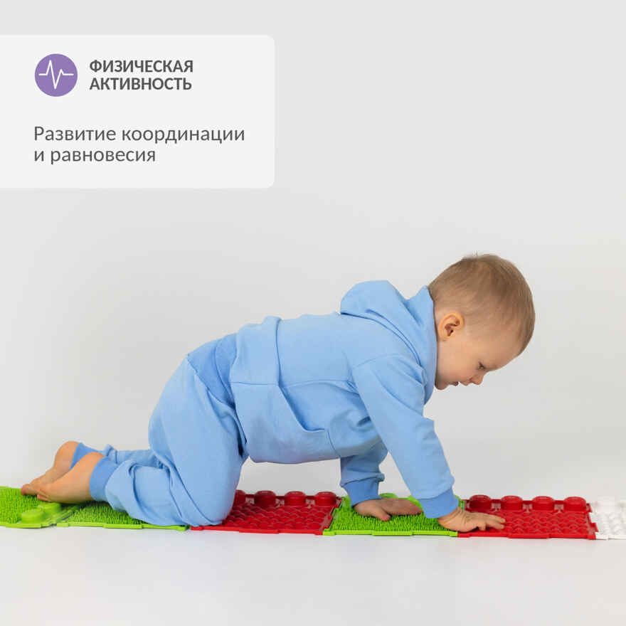 Модульный коврик ОРТОДОН набор Сенсорная дорожка, арт. 4603312282148, производитель Ортодон, ISBN 460-3-31228-214-8, № 9
