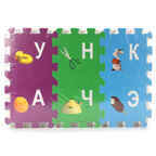 Коврик-пазл Маша и Медведь с вырезанными буквами, арт. FS-ABC-03-MM, производитель Симбат, ISBN 469-0-59004-864-1, № 1