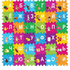 Коврик-пазл Маша и Медведь с вырезанными буквами, арт. FS-ABC-03-MM, производитель Симбат, ISBN 469-0-59004-864-1, № 2