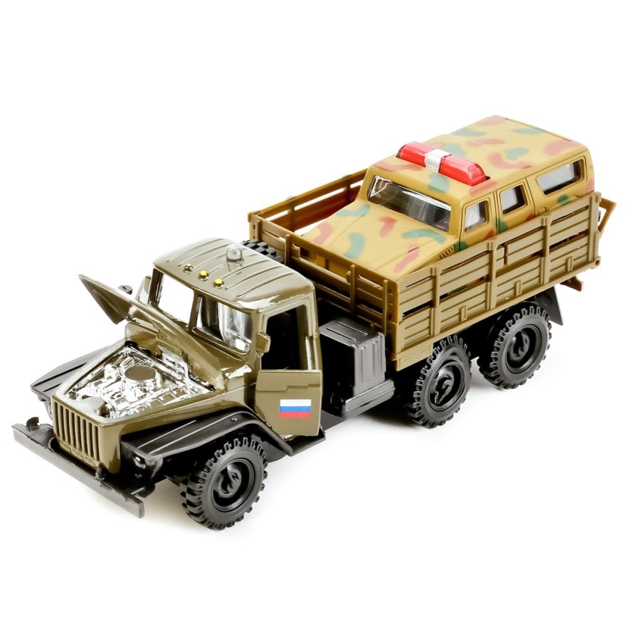 Машина металлическая Технопарк Урал с техникой, арт. CT-1235B(G1+J1+K1)), производитель Симбат, ISBN 469-0-59002-251-1, № 2