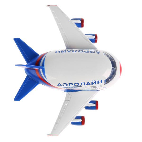 Технопарк Самолет металлический инерционный свет+звук, арт. CT10-080-2, производитель Симбат, ISBN 461-0-00743-567-3, № 6