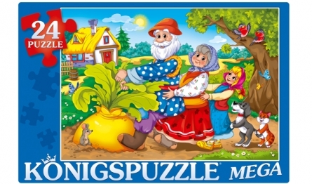 Konigspuzzle. Мега-пазлы 24 элемента. Репка, арт. Пк24-9985, производитель Konigspuzzle (Кёнигспазл), ISBN 466-5-30319-985-9, № 1