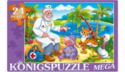 Konigspuzzle. Мега-пазлы 24 элемента. Сказка № 68, арт. Пк24-9984, производитель Konigspuzzle (Кёнигспазл), ISBN 466-5-30319-984-2№ 1
