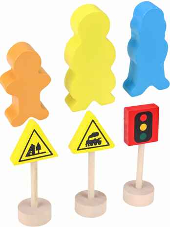 Деревянная железная дорога 45см, 26дет.(Арт.ИД-1224), производитель Рыжий кот, ISBN 467-0-15911-224-2№ 6