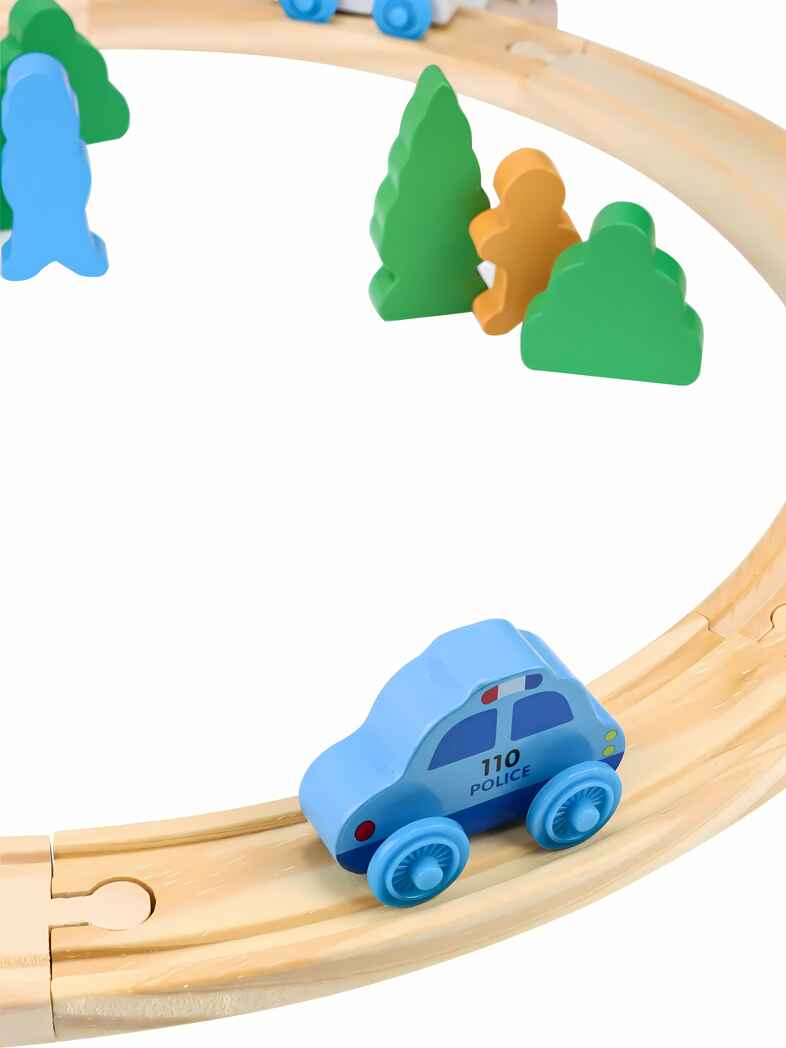 Деревянная железная дорога 45см, 26дет.(Арт.ИД-1224), производитель Рыжий кот, ISBN 467-0-15911-224-2, № 9