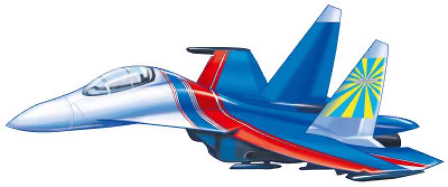 Вырубная фигурка. Самолет (двухсторонняя). М-15502, производитель Сфера ТЦ , ISBN 463-0-11203-698-5, № 1
