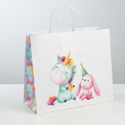 Пакет подарочный крафт Малыши, арт. 3823508, производитель Sima-land (Сима-Ленд), ISBN 290-0-03823-508-6№ 1