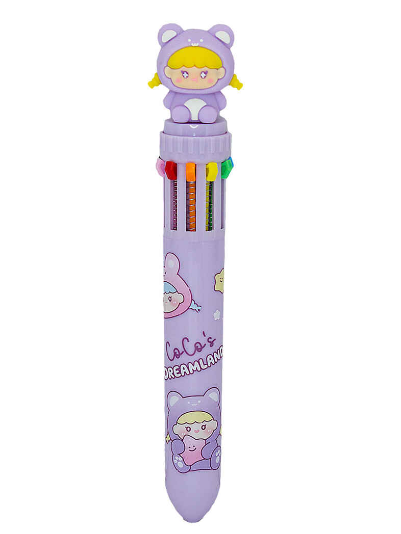Ручка CoCo's Dreamland шариковая чернила 10 цветов, арт. MM80919, производитель МихиМихи, ISBN 697-1-01080-919-5, № 3