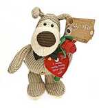 Игрушка серии &quot;Boofle&quot; Собачка  стоящая в галстуке-бабочке и с цветами в лапе (надпись: I really, re, производитель Paper Island (Пайпэр Айленд), ISBN 501-6-06167-548-9, № 1