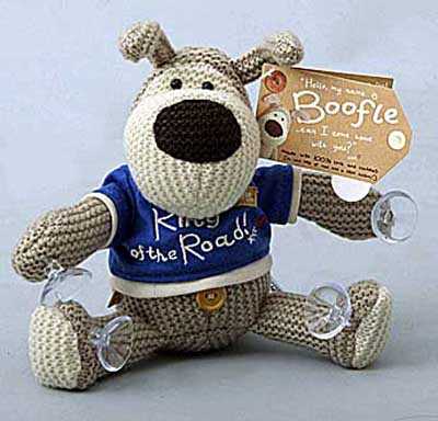 Игрушка серии &quot;Boofle&quot; Собачка Автомобильный сувенир на присосках, производитель Paper Island (Пайпэр Айленд), ISBN 501-6-06164-572-7№ 1