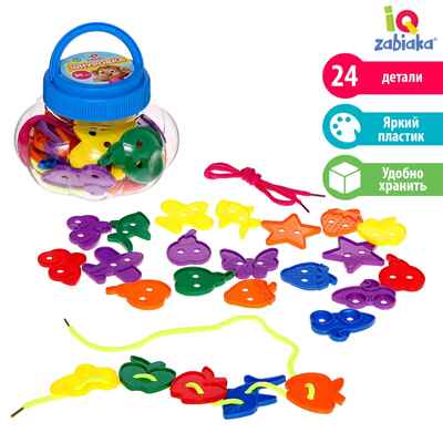 IQ-ZABIAKA Шнуровка Весёлые фигурки в банке, арт. 3894980, производитель IQ-ZABIAKA, ISBN 290-0-03894-980-8№ 1