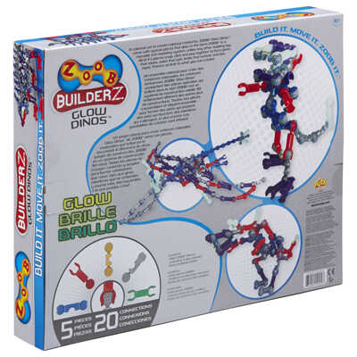 Конструктор ZOOB  Builder-Z GLOW Dinos, арт. 0Z14004TL, производитель ZOOB (Зуб), ISBN 63-5-69414-004-8№ 2