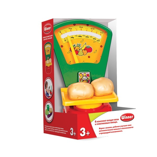 Игровой набор Winner супермаркет весы с аксессуарами, арт. 20375-10, производитель Winner, ISBN 464-0-00171-808-3, № 1