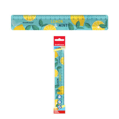Линейка пластиковая Lemon&Mint, 20см, во флоупаке, арт. 58116, производитель ErichKrause® (Эрих Краузе), ISBN 465-0-18458-116-9№ 1